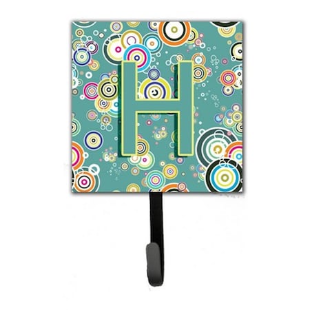 Jensendistributionservices Letter H Circle Circle Teal Initial Alphabet Leash & Key Holder MI1660945